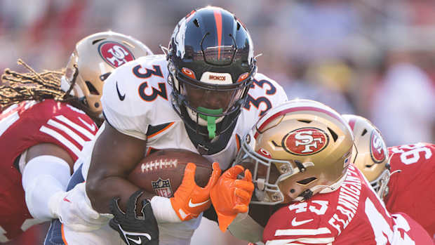Denver Broncos running back Javonte Williams